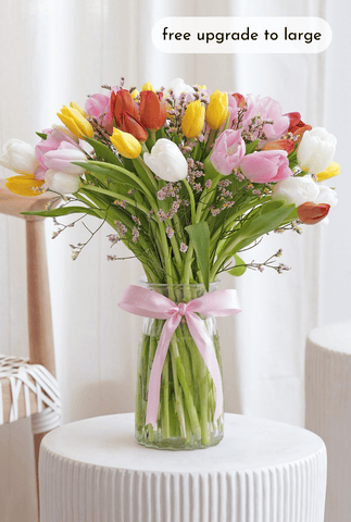 Luxury Signature Tulips - Vase
