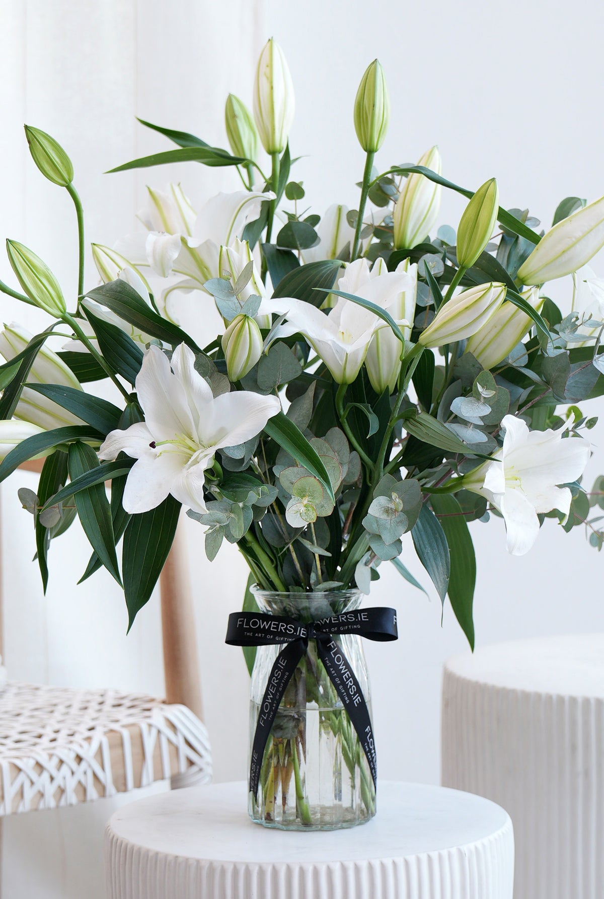 Sympathy White Scented Lily - Vase