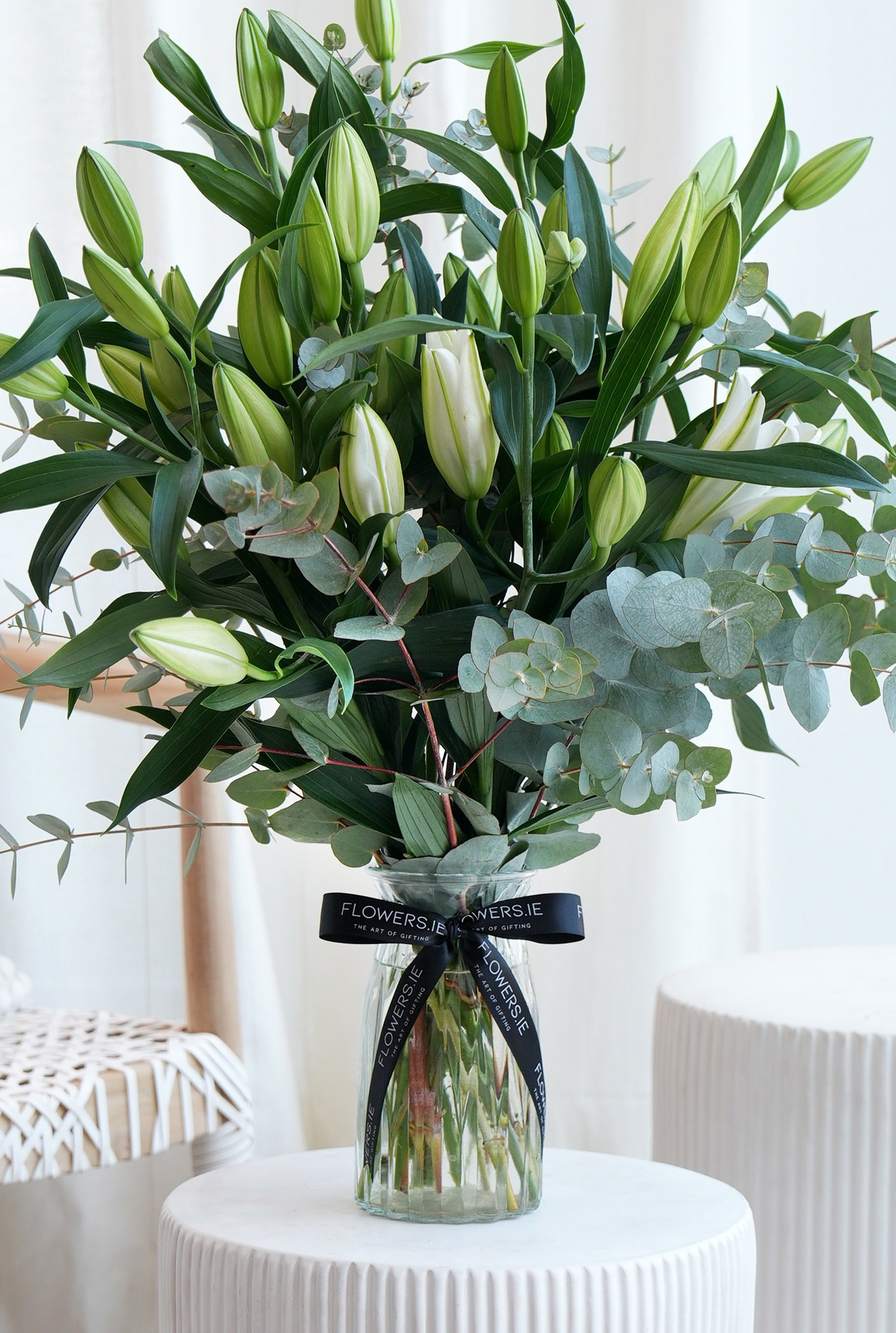 white lilies in vase White Scented Lily