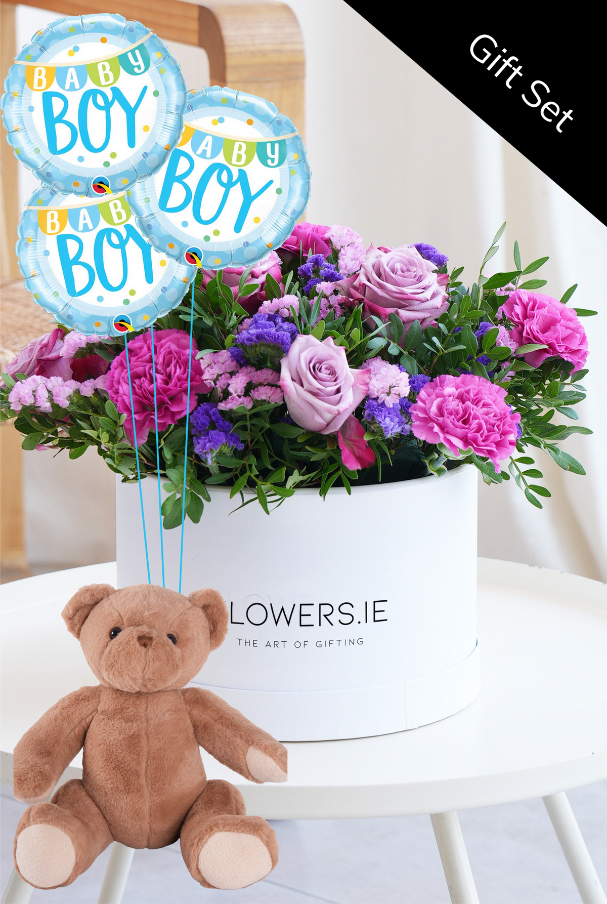 Baby Lavender Floral - Hatbox