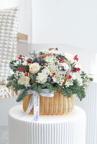 Perfect White Christmas - Basket