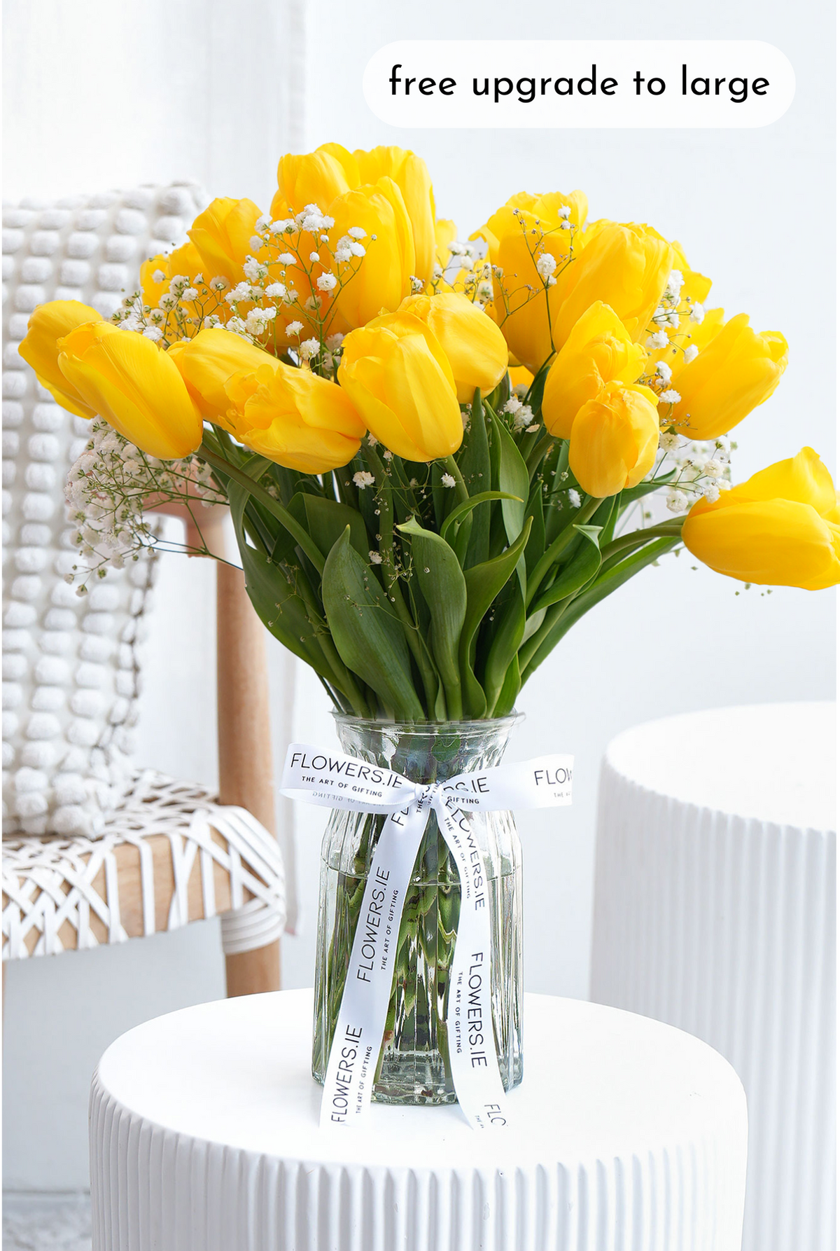 Luxury Yellow Tulips - Vase