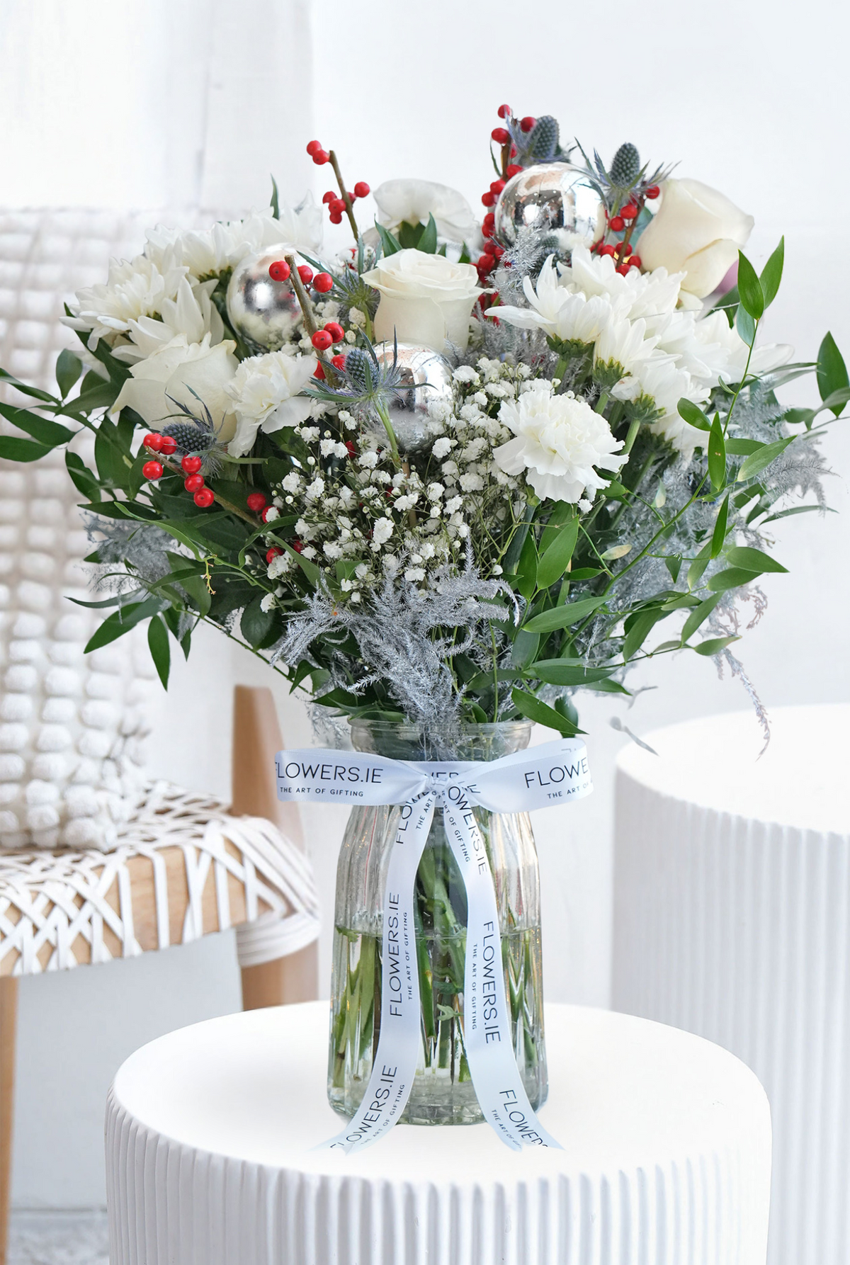 Perfect White Christmas - Vase