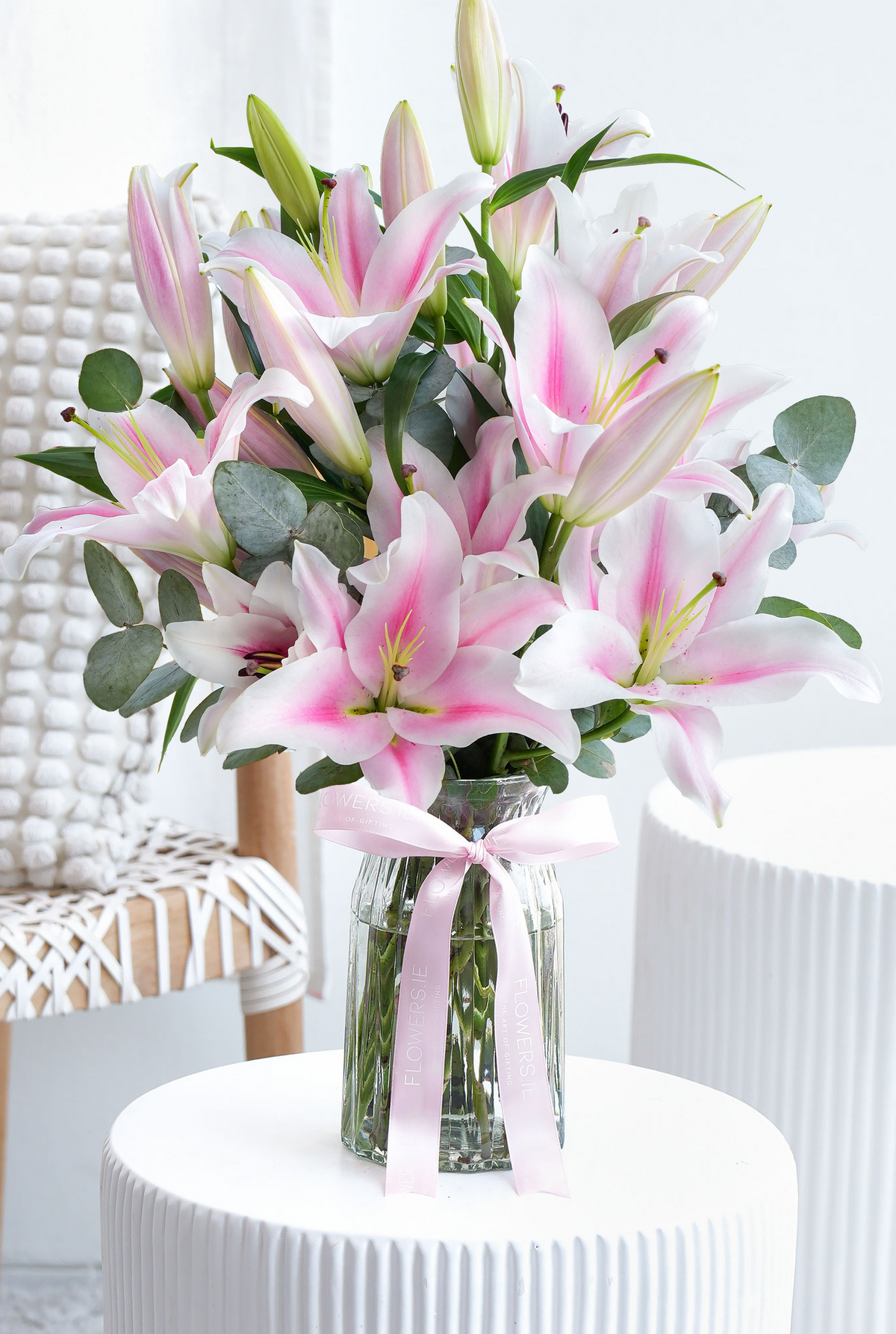 Pink Scented Lily - Vase