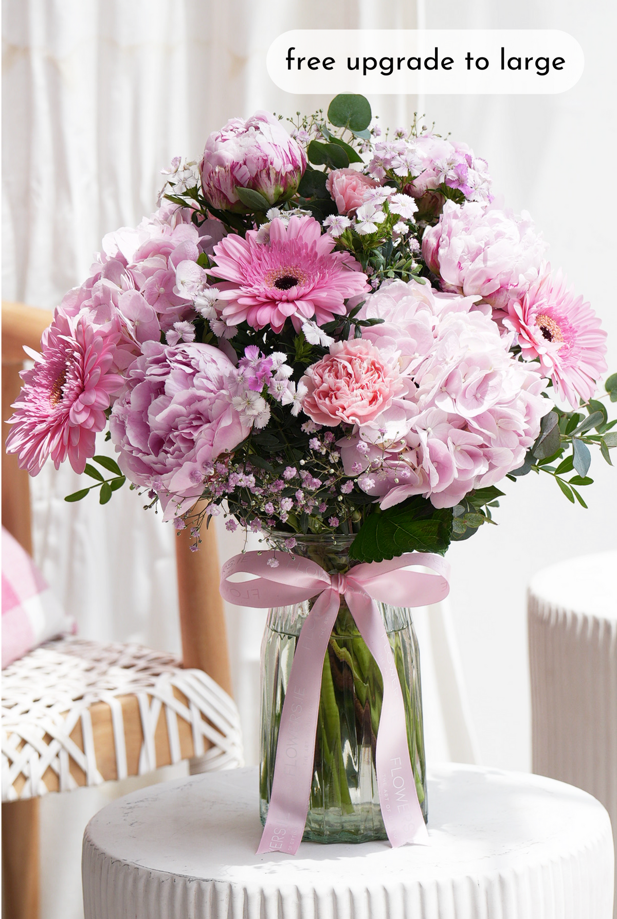 Peony Pretty Pink - Vase