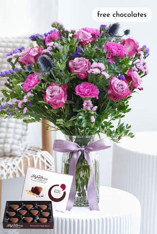 Thank You Lavender Floral - Vase