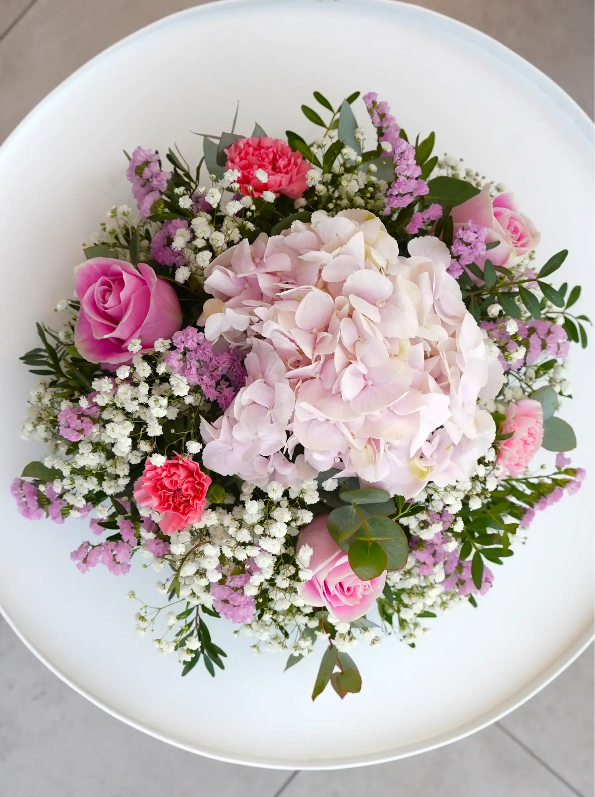 Pretty Pink Funeral Posy Pad