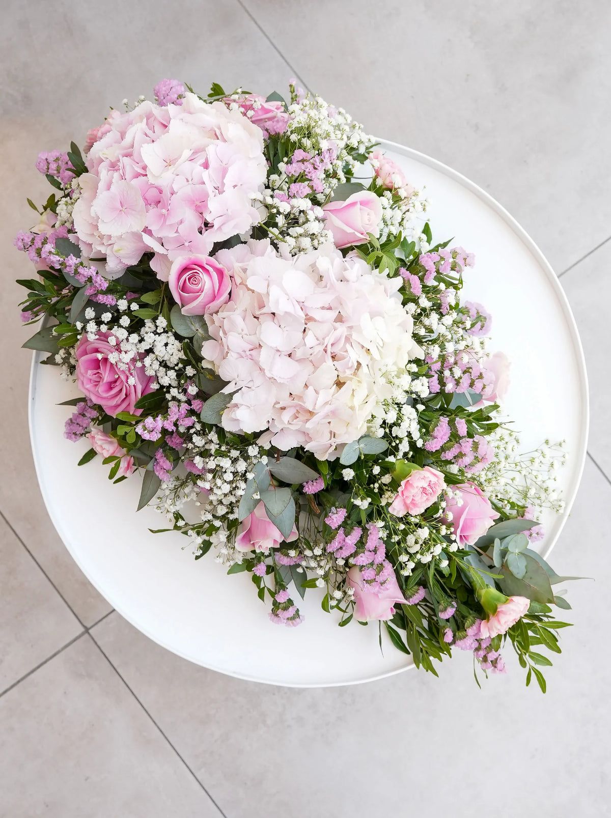 Pretty Pink Funeral Spray