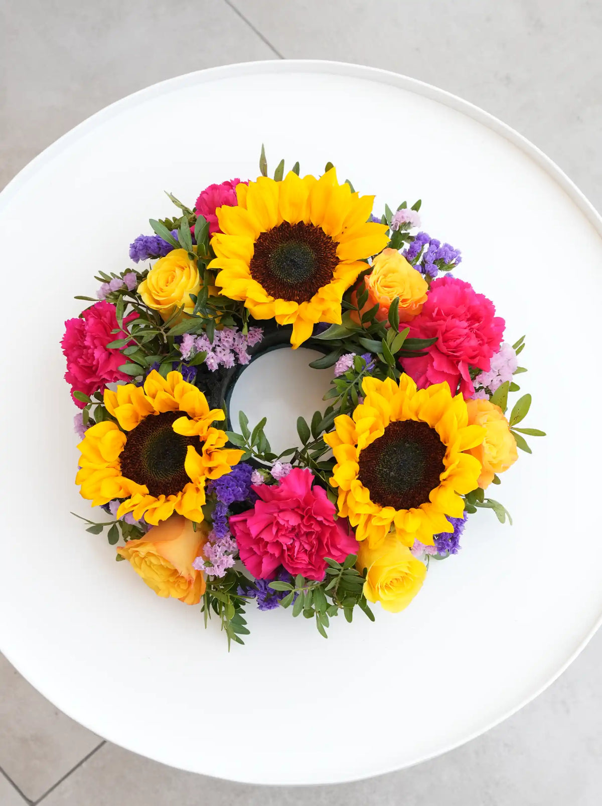 Vibrant Funeral Wreath