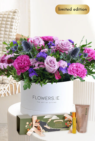 Lavender Floral - Hatbox
