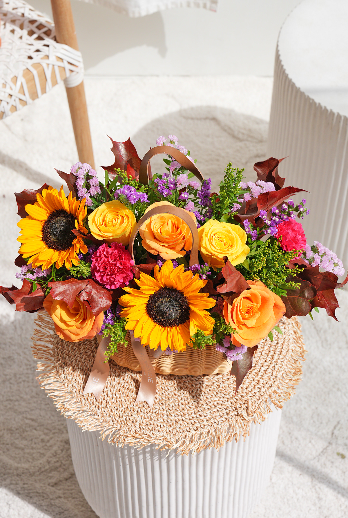 Autumn Vibrant - Basket (with Free Occasion Card)