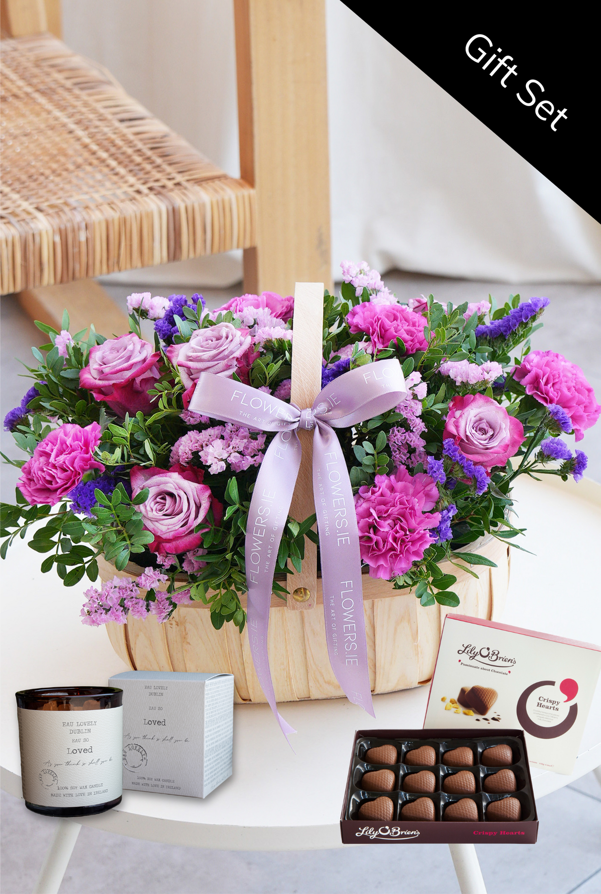 Lavender Floral - Basket Gift Set