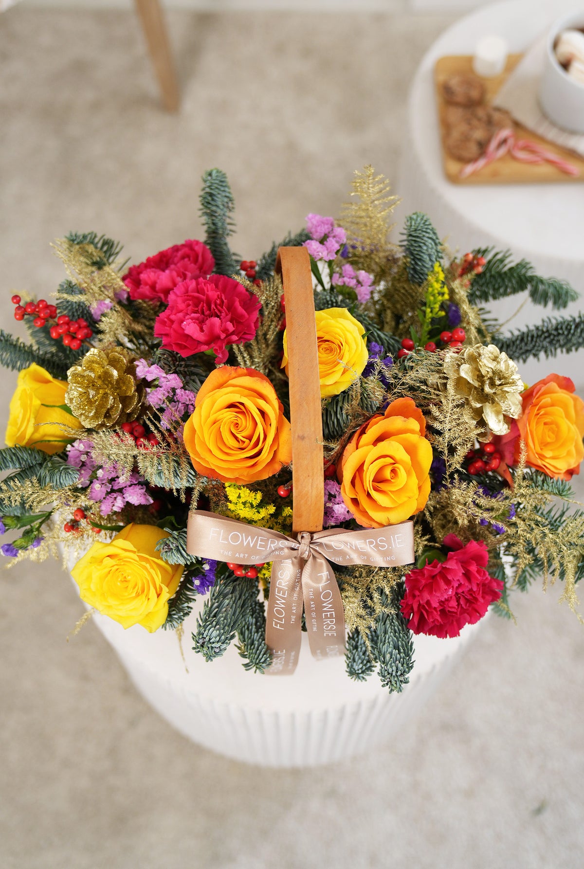 Vibrant Christmas Basket