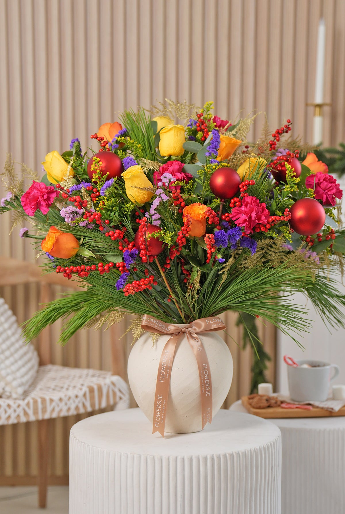 Vibrant Christmas Luxury Vase