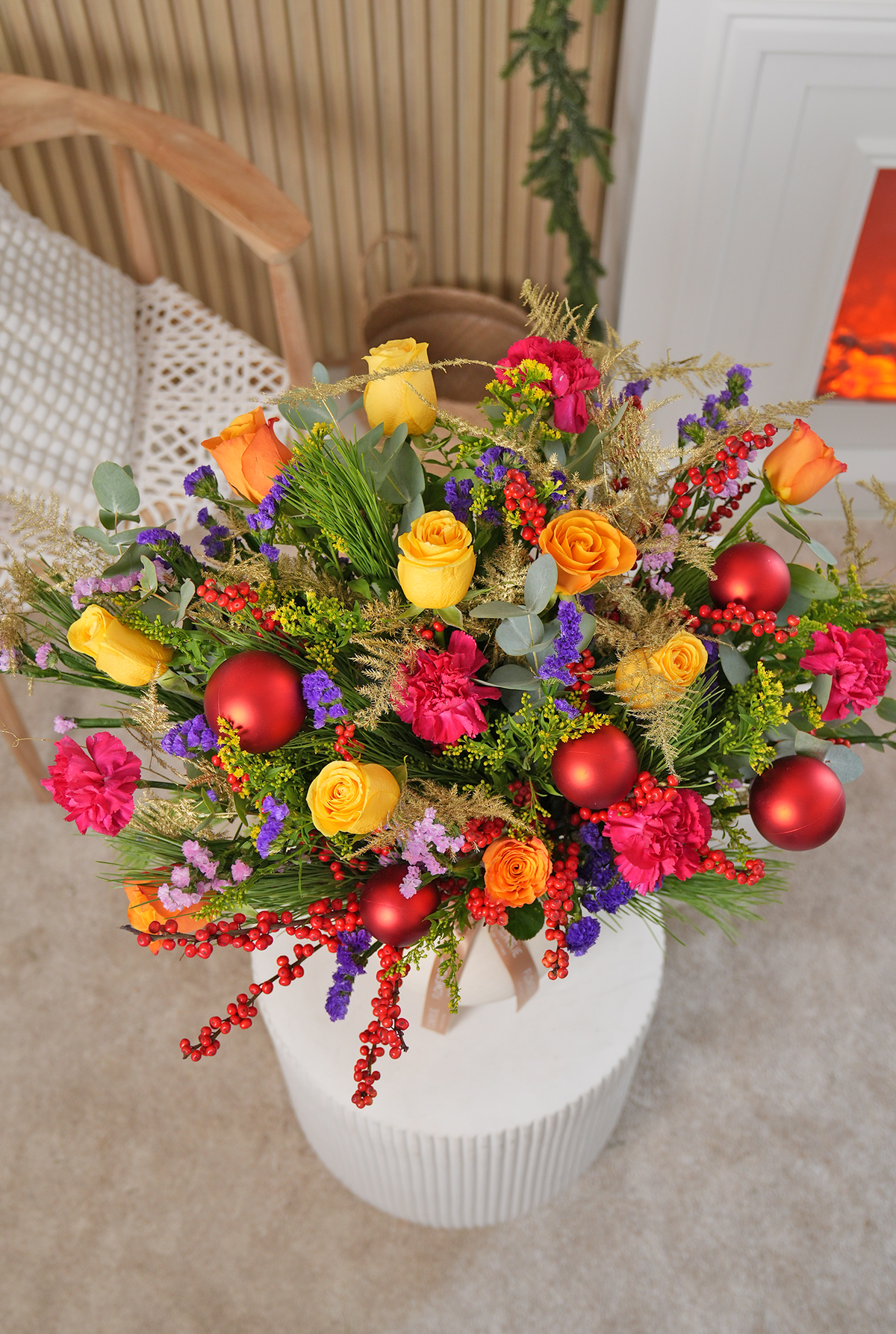 Vibrant Christmas Luxury Vase
