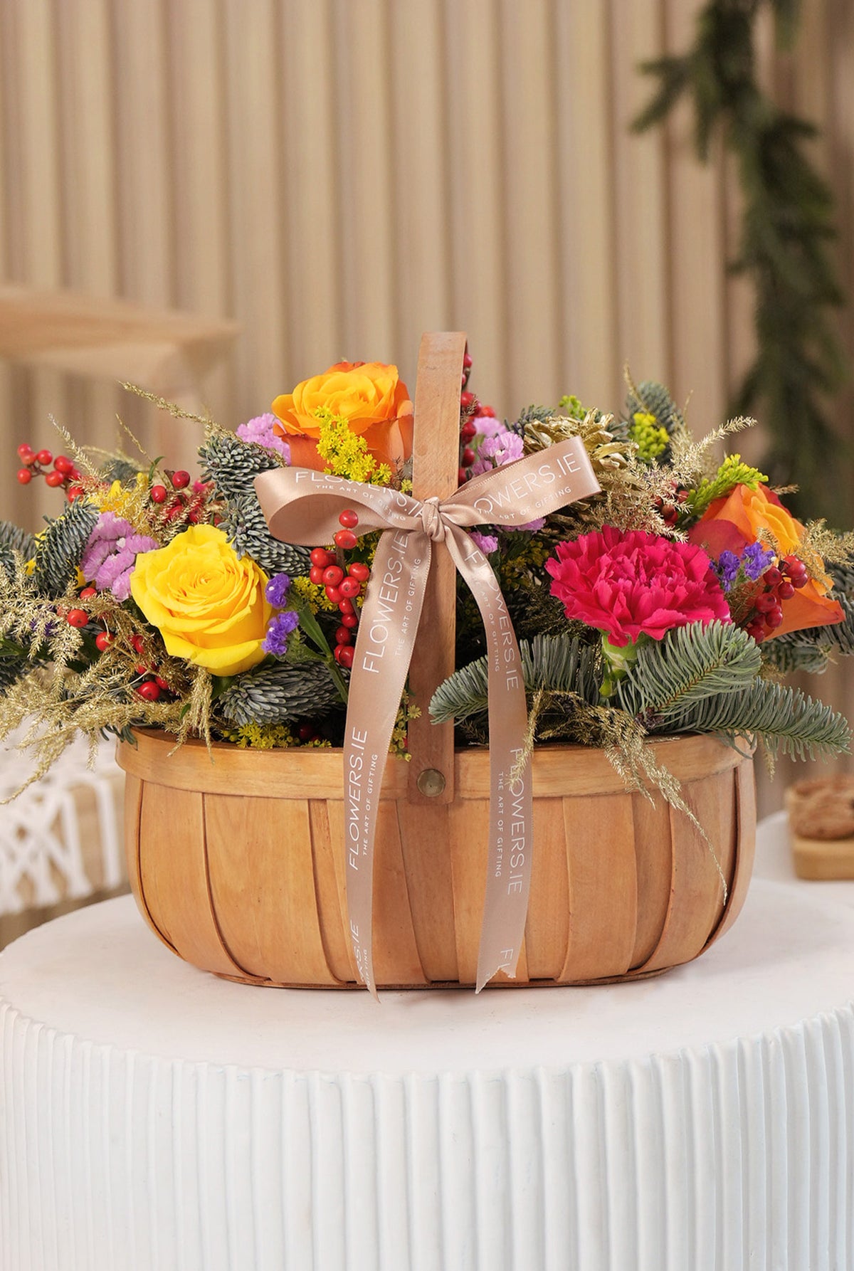 Vibrant Christmas Basket