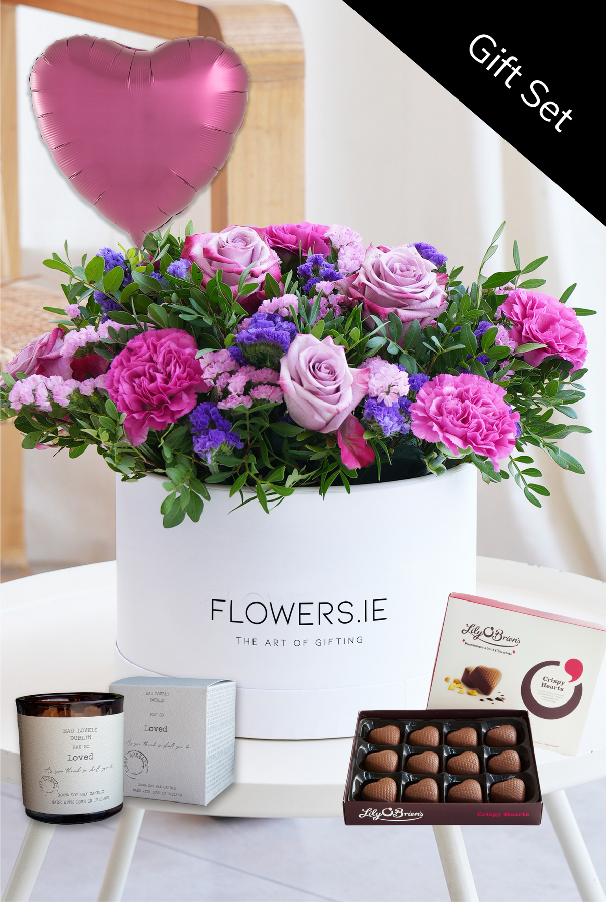 Lavender Floral - Hatbox Gift Set