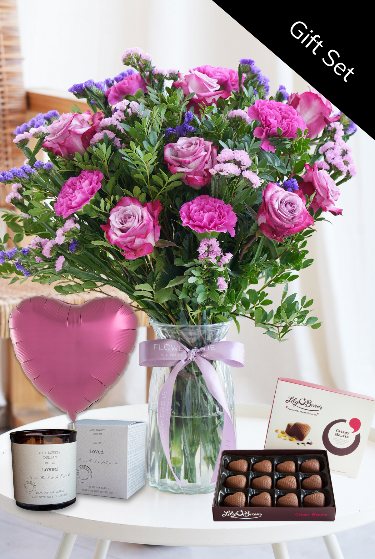 Lavender Floral - Vase Gift Set