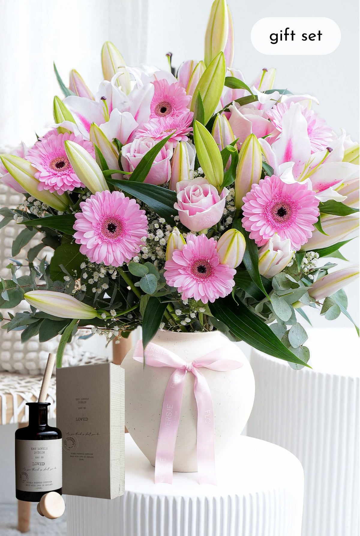 Wonderfully Gerbera - Ceramic Vase