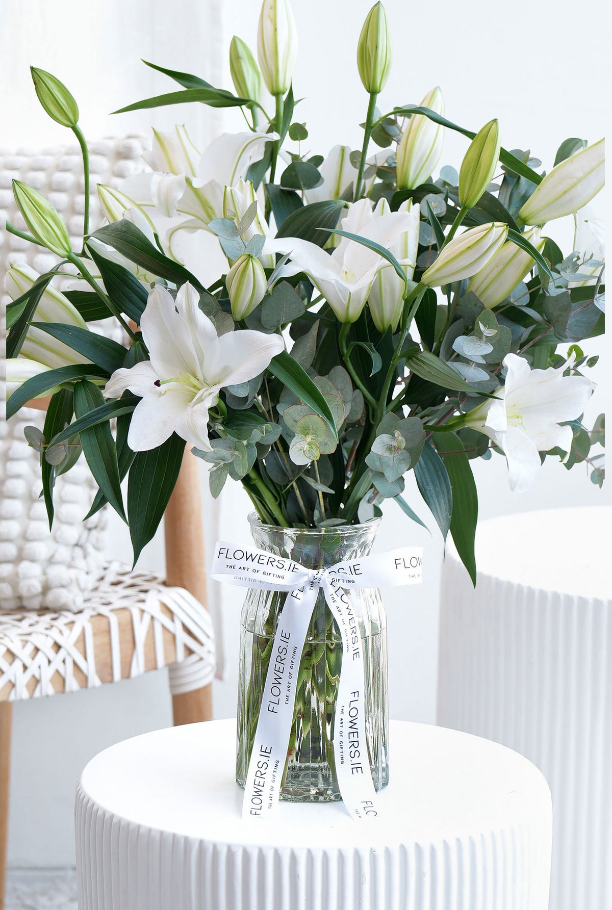 White Scented Lily - Vase