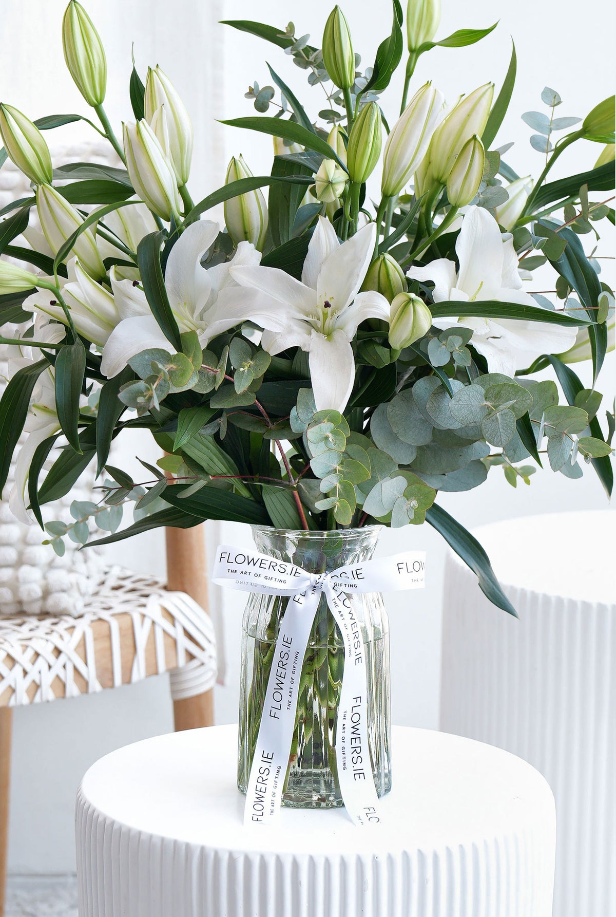 White Scented Lily - Vase