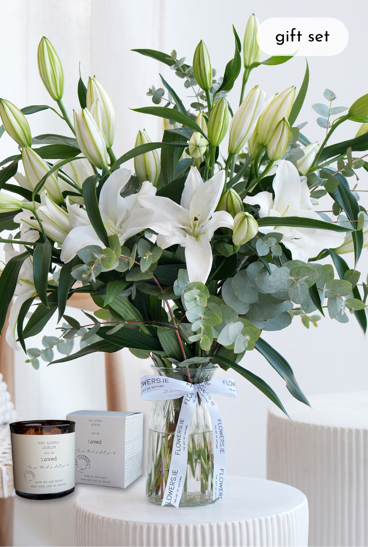 White Scented Lily - Vase