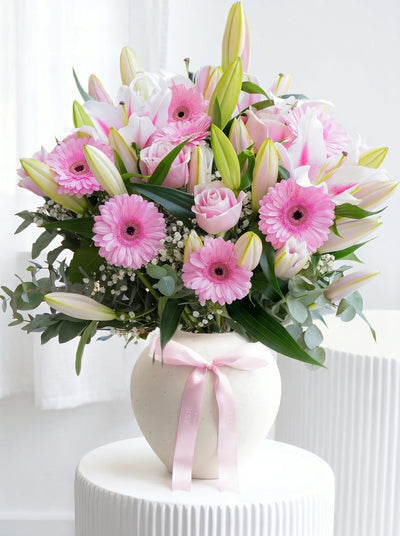 Wonderfully Gerbera - Ceramic Vase