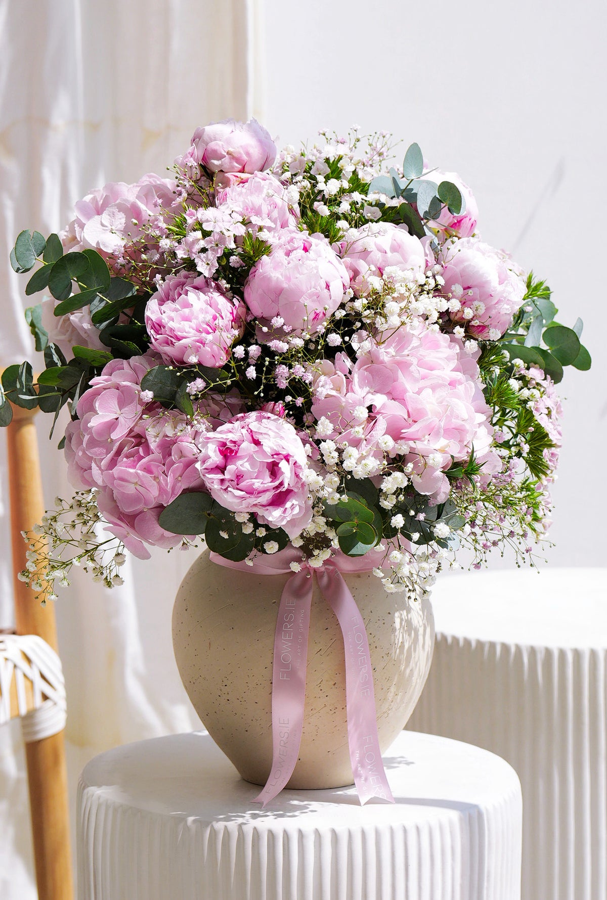 Wonderfully Pink Peony - Ceramic Vase