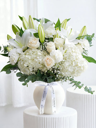 Birthday Wonderfully White - Ceramic Vase