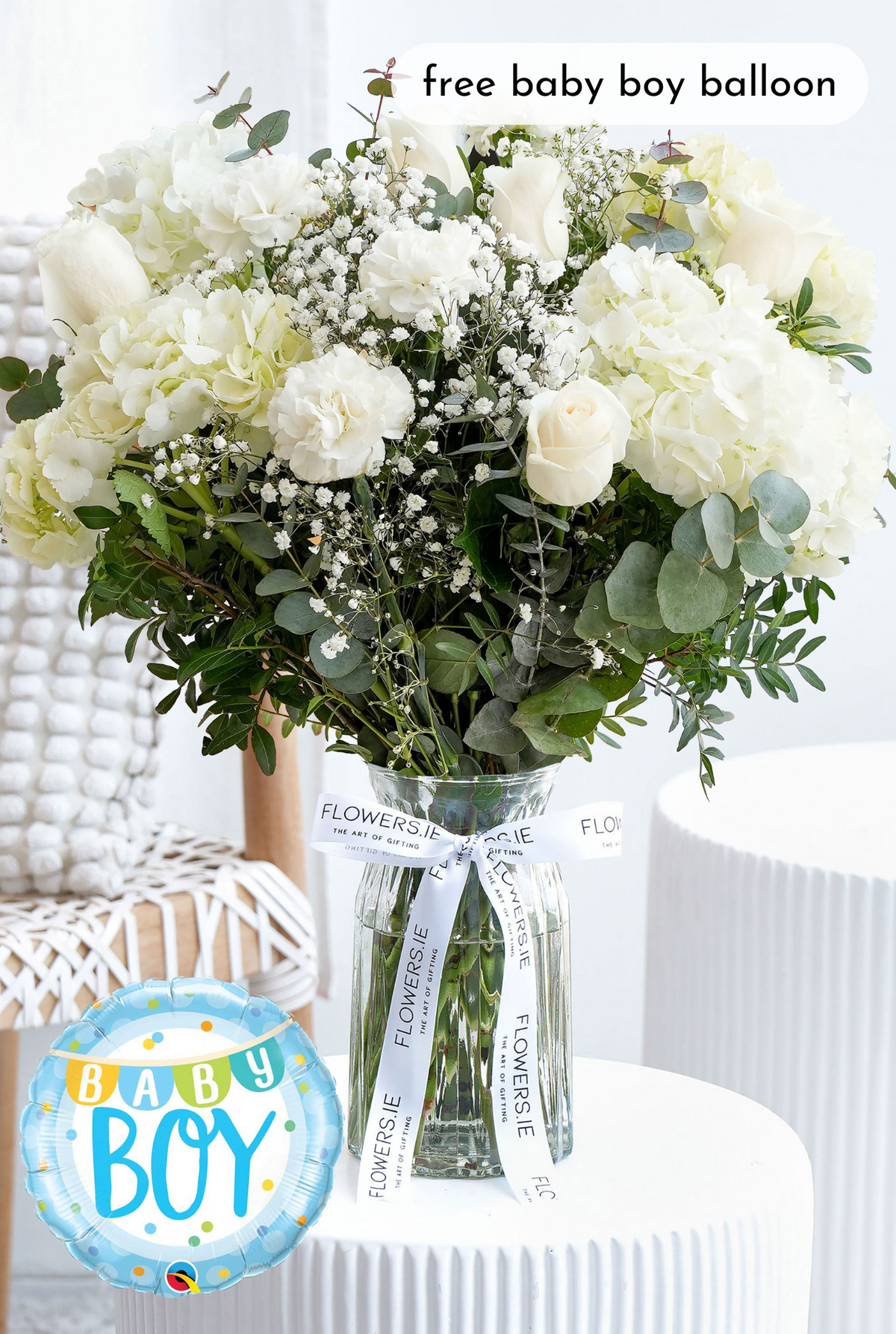 New Baby Perfect White - Vase