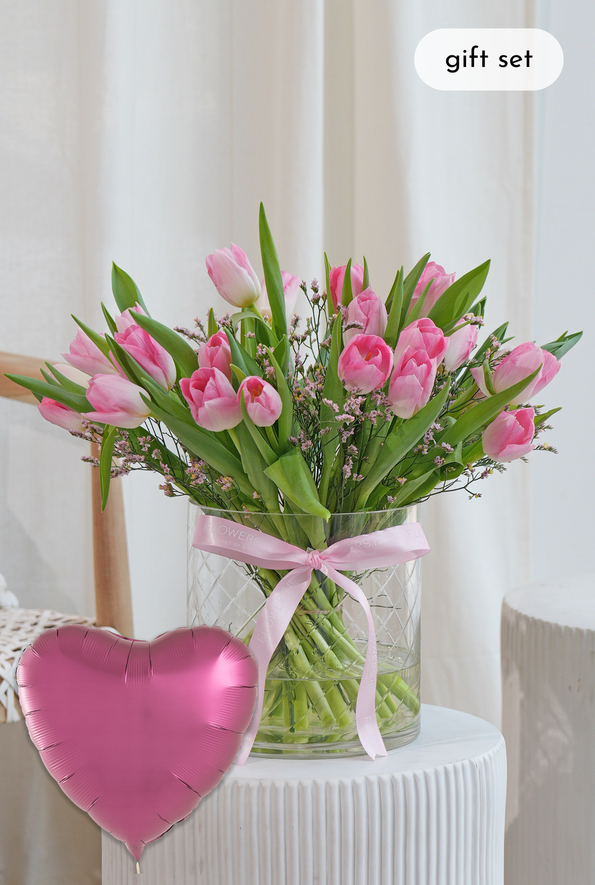 Luxury Pink Tulips - Vase