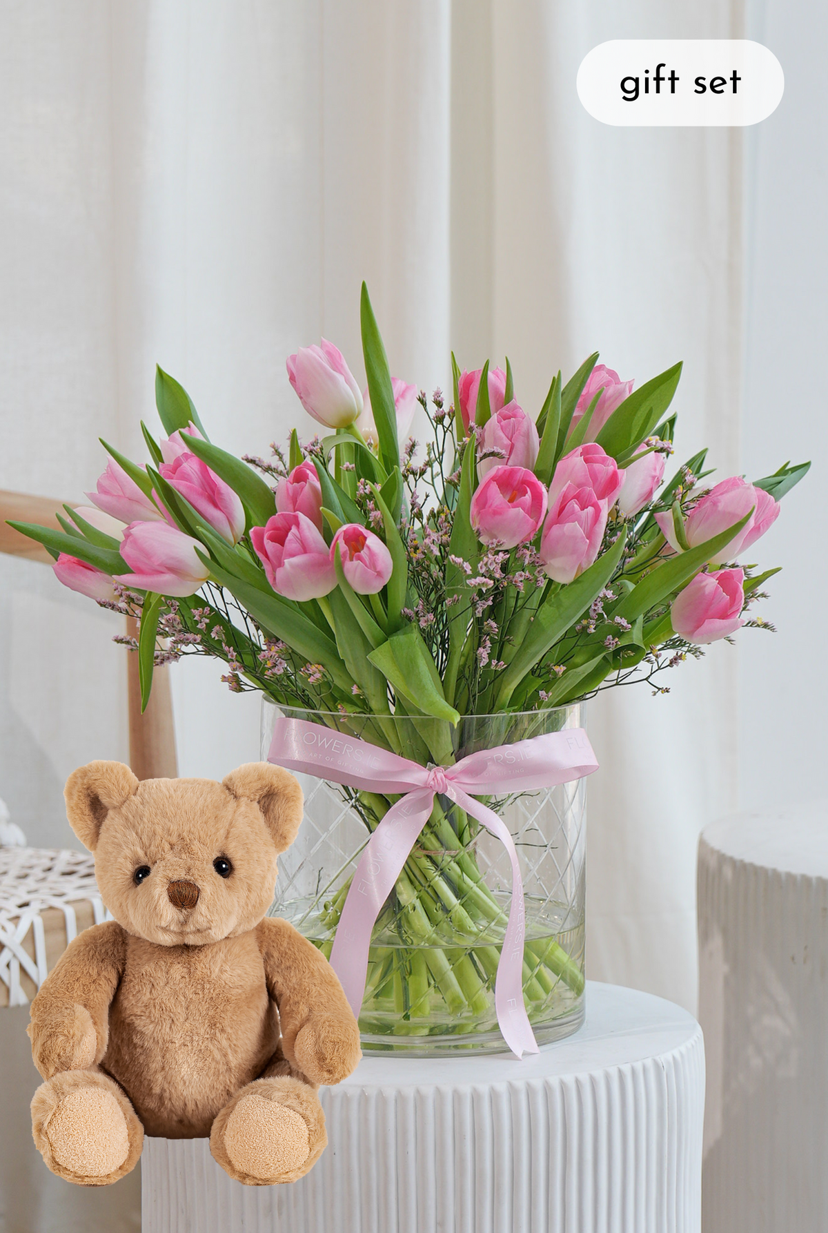 Luxury Pink Tulips - Vase