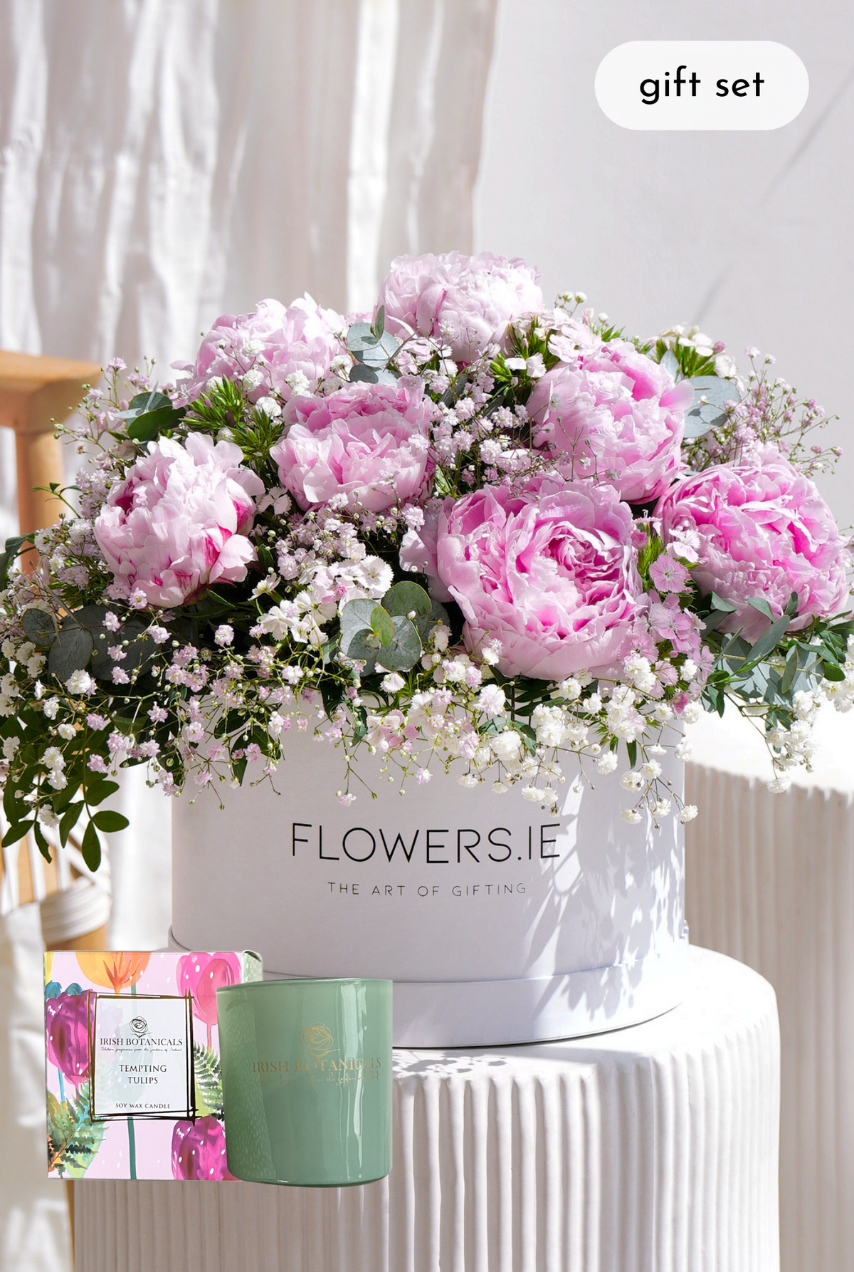 Luxury Pink Peony - Hatbox Gift Set