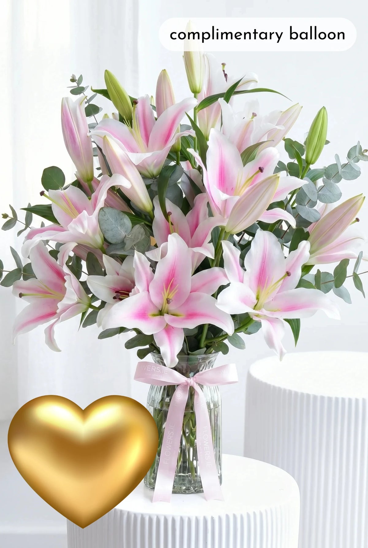 Pink Scented Lily - Vase