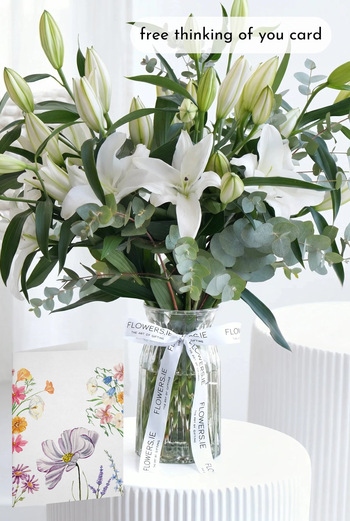 White Scented Lily - Vase