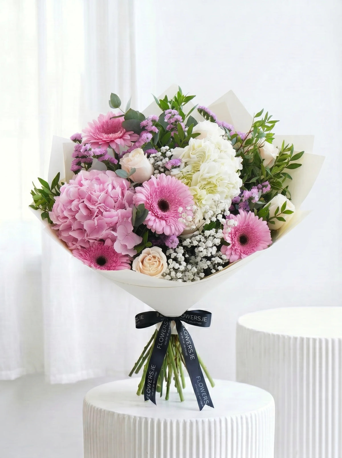 Birthday Blushing Elegance Hand-tied