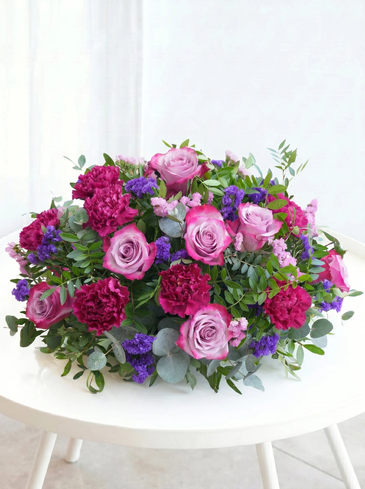 Lavender Floral Funeral Posy Pad