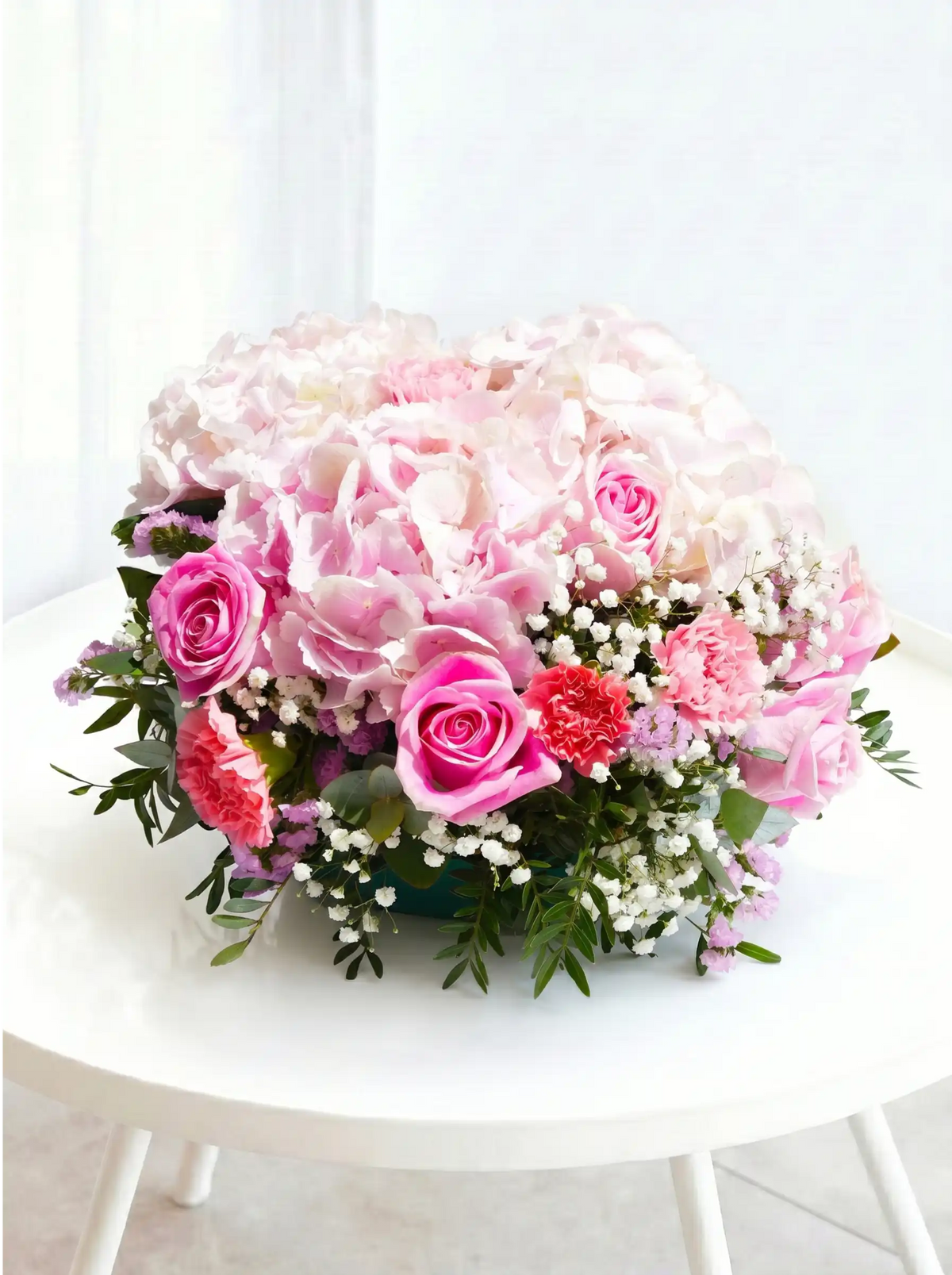 Pretty Pink Funeral Posy Pad
