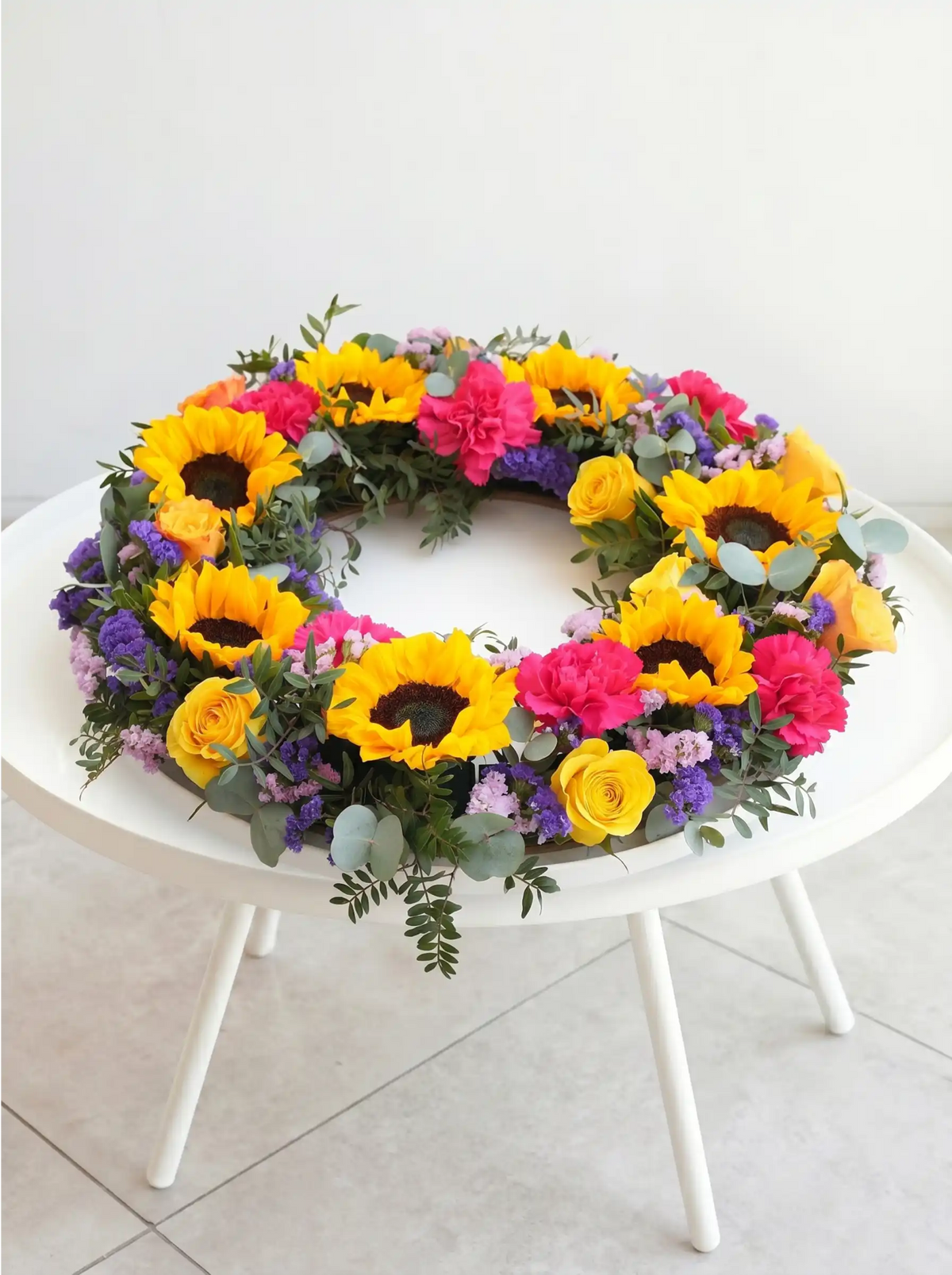 Vibrant Funeral Wreath