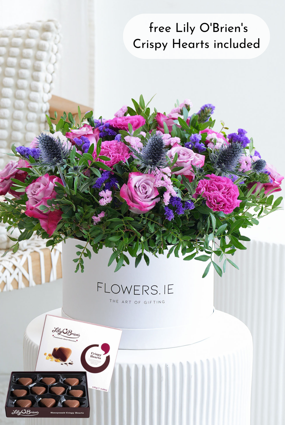 Lavender Floral - Hatbox