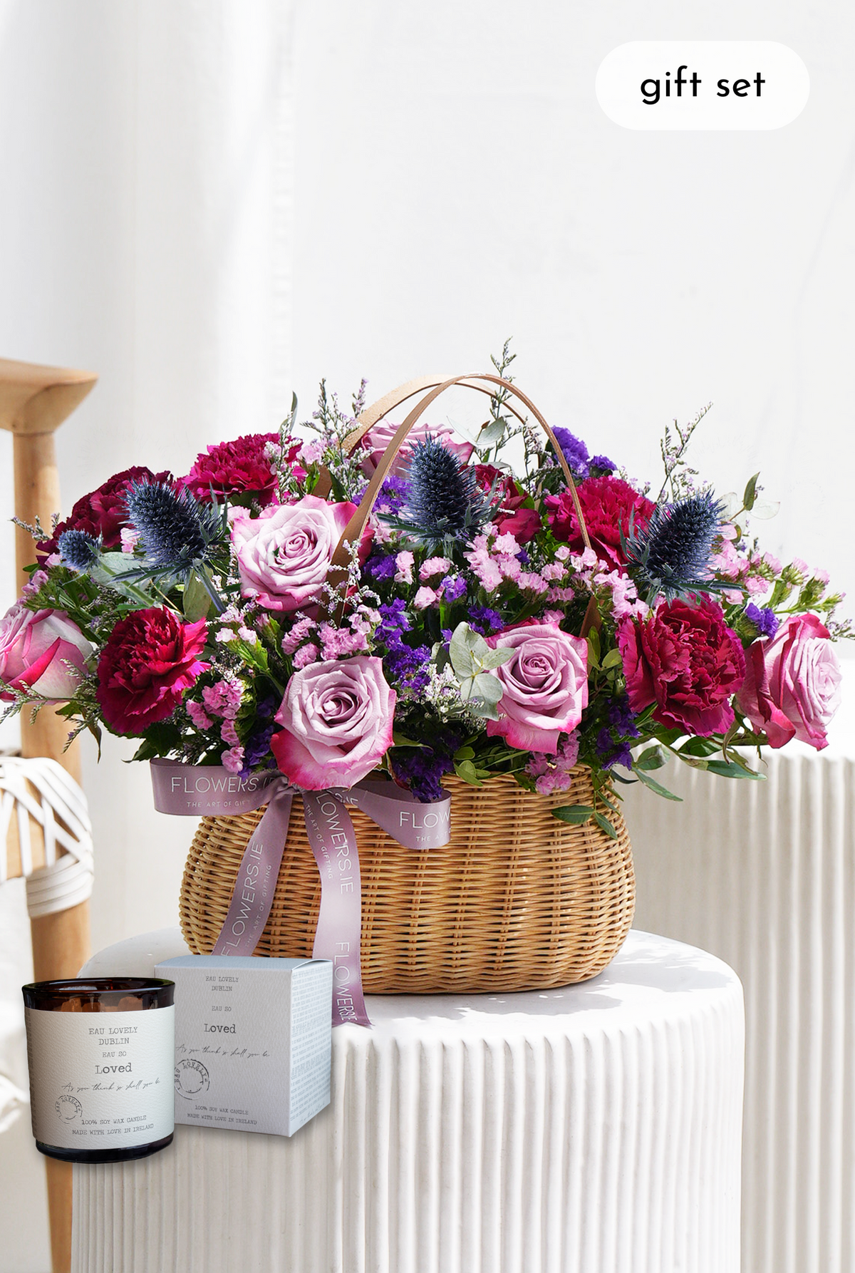 New Baby Lavender Floral - Basket