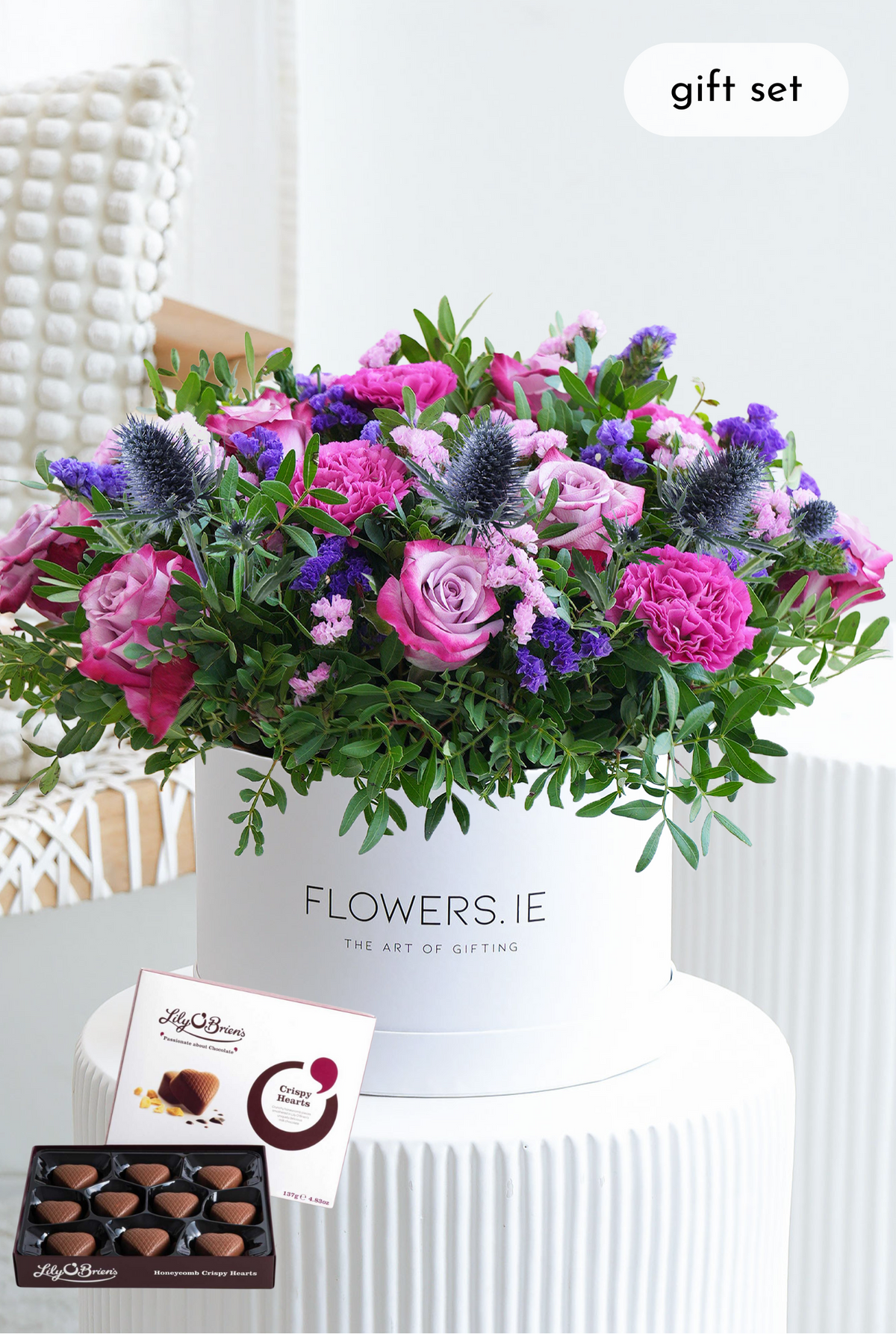 Lavender Floral - Hatbox