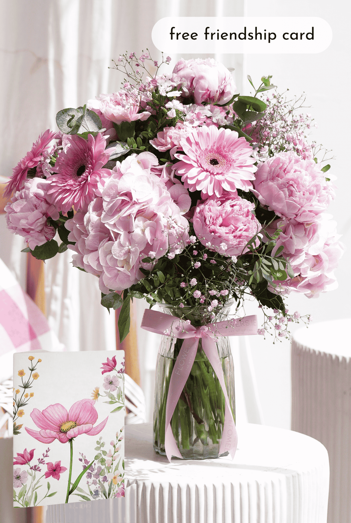 Peony Pretty Pink - Vase