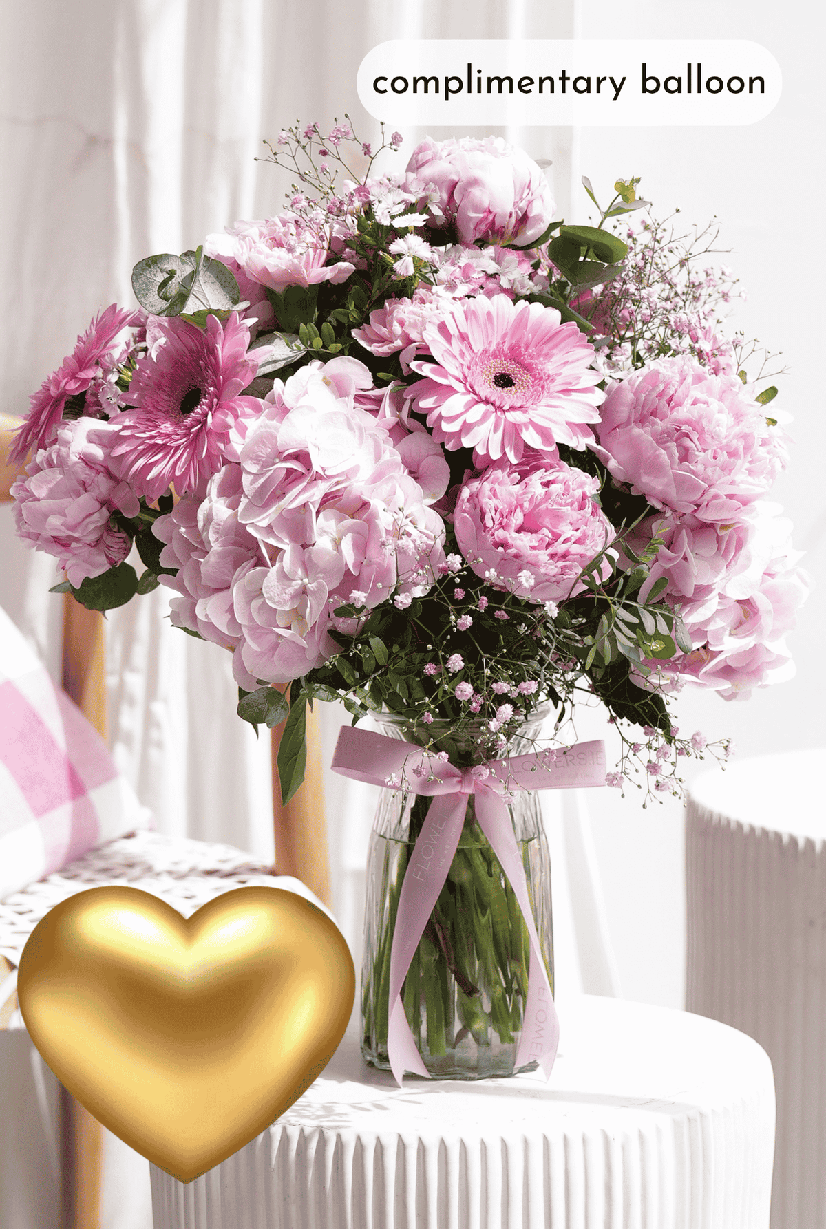 Peony Pretty Pink - Vase