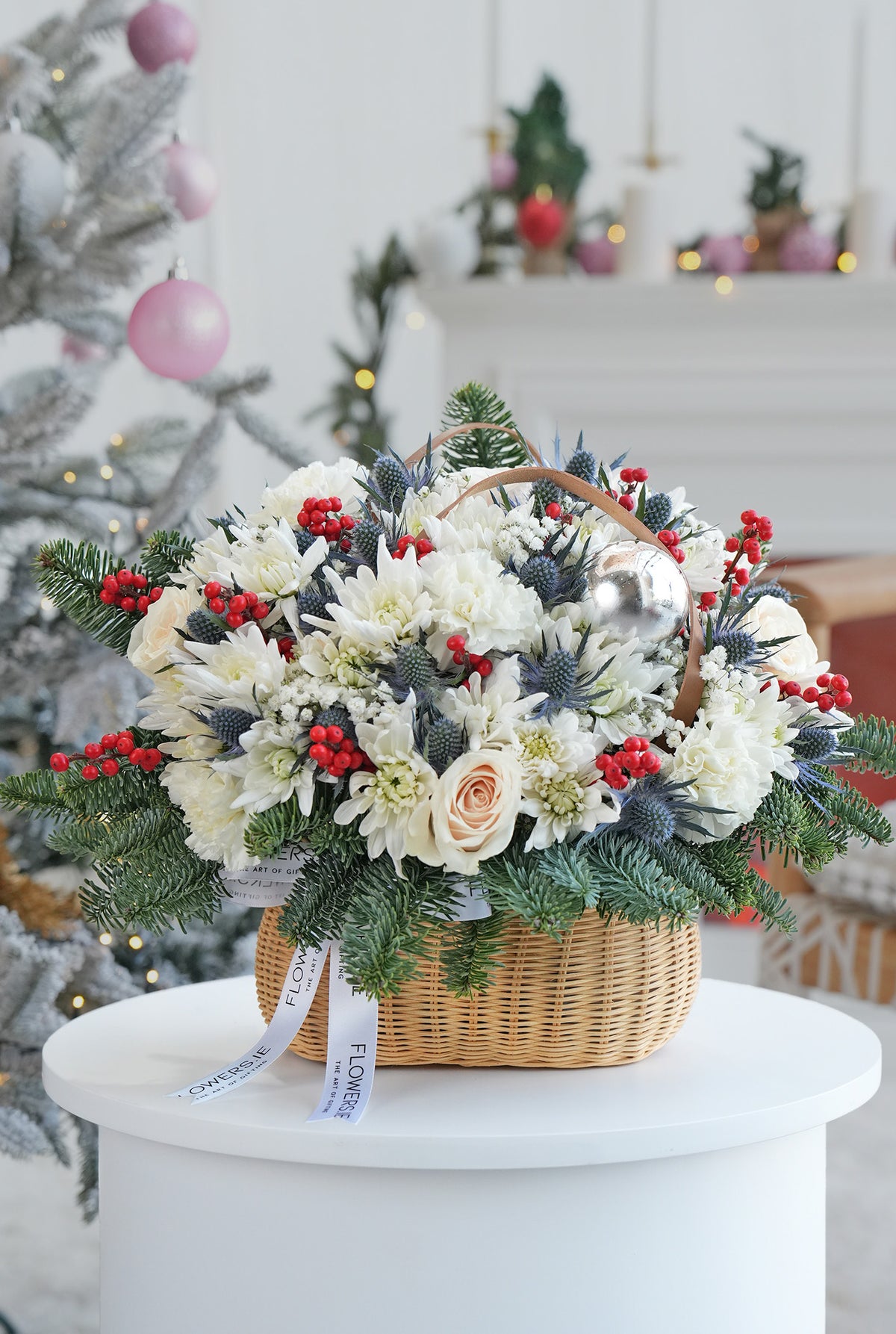 Perfect White Christmas - Basket