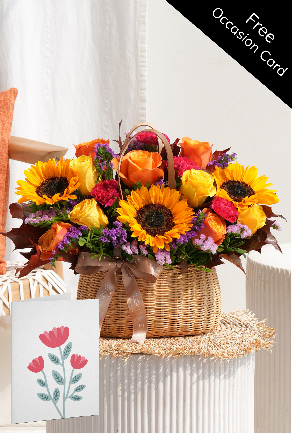 Autumn Vibrant - Basket (with Free Occasion Card)