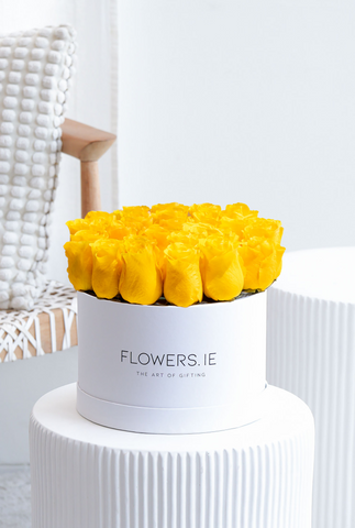 Yellow Rose - Hatbox