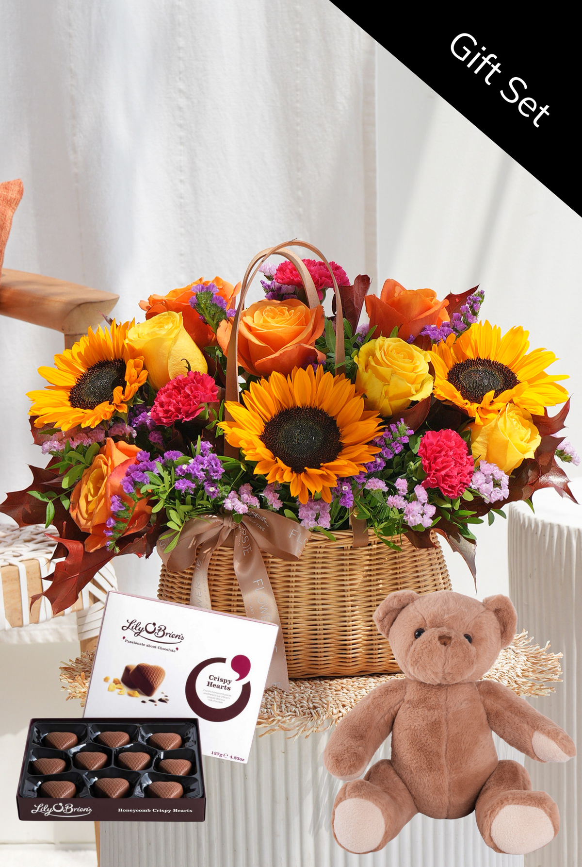 New Baby Autumn Vibrant - Basket Gift Set