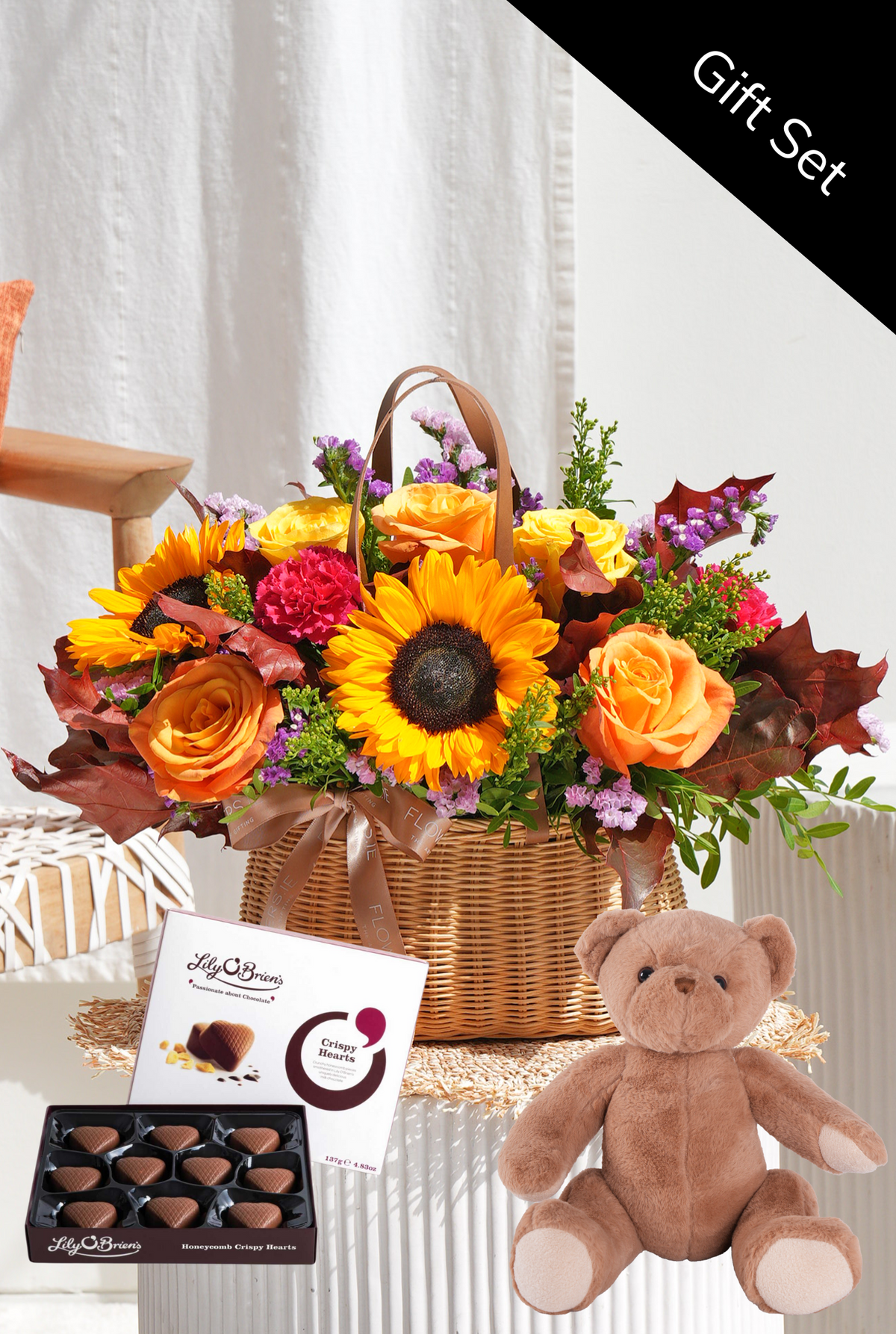 New Baby Autumn Vibrant - Basket Gift Set