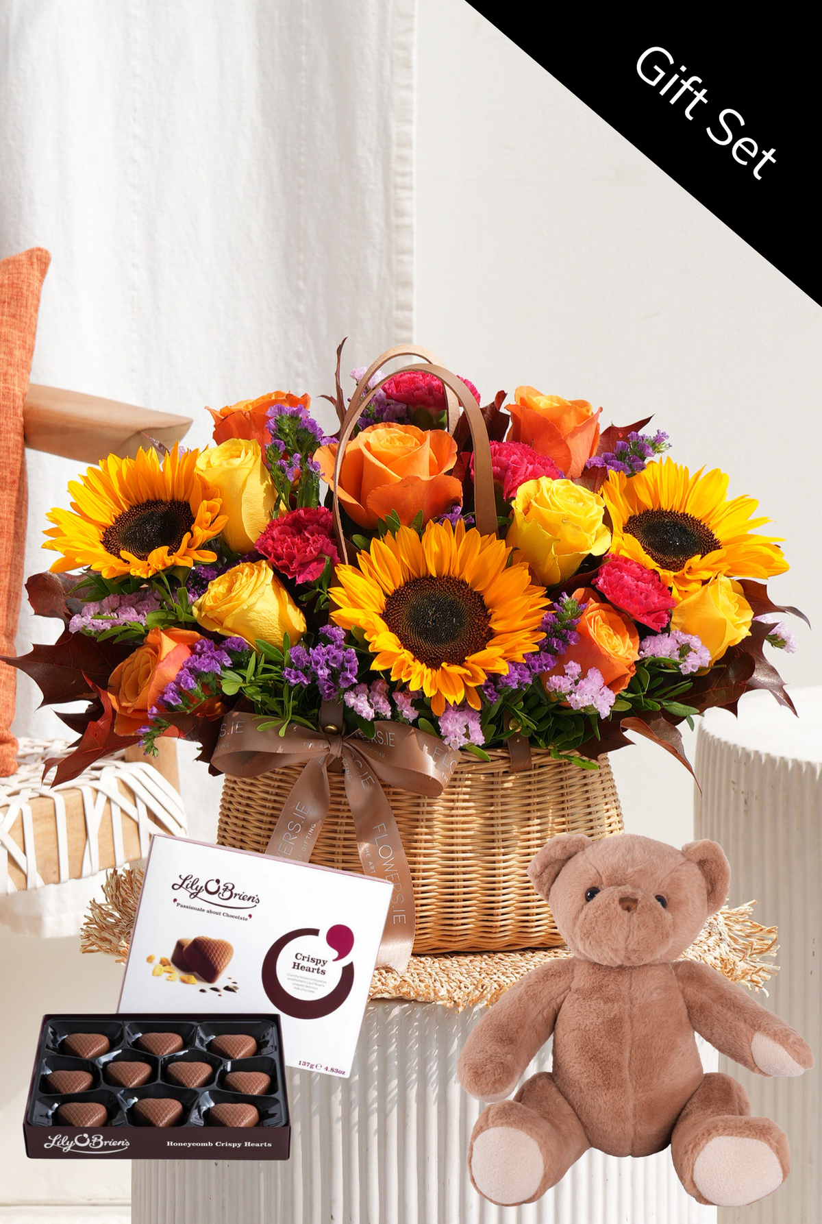 New Baby Autumn Vibrant - Basket Gift Set